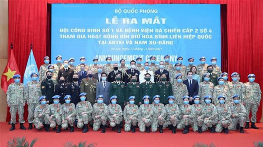 Vietnam’s first sapper unit joining UN peacekeeping operations makes debut